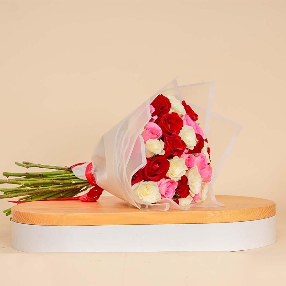 باقة ورد الميكس 30 وردة