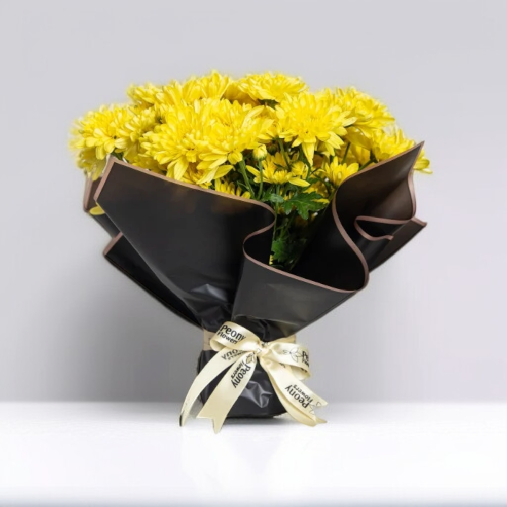 تنسيق ورد أصفر أنيق